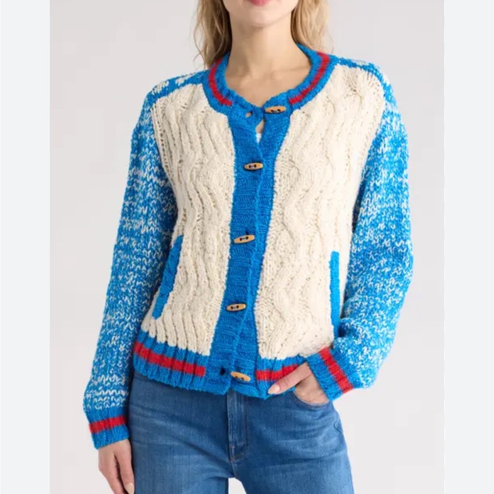 Mother NWOT The Good Sport Cardigan in Frosted